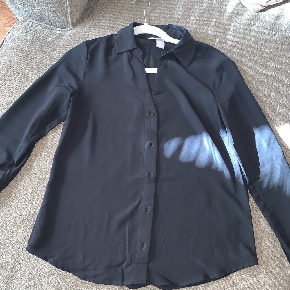 H&M black blouse